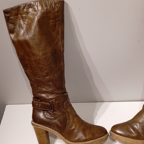 RUDSAK Brown Leather Heeled Boots - Picture 3 of 12